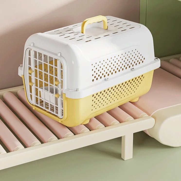 Cage Pour Chat - PetFlightCase™ - Jaune - Le royaume des chats