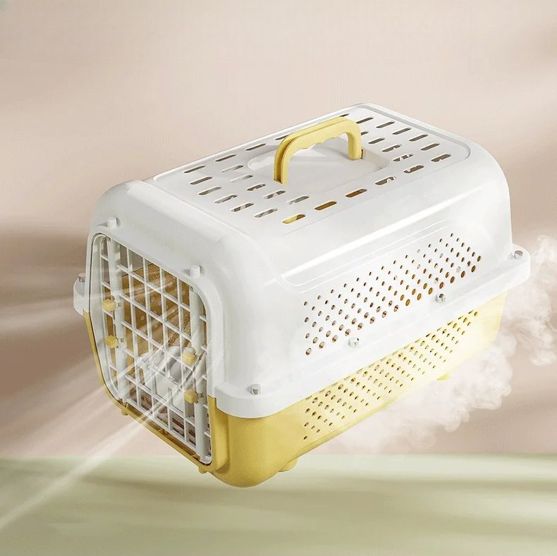 Cage Pour Chat - PetFlightCase™ - Jaune - Le royaume des chats