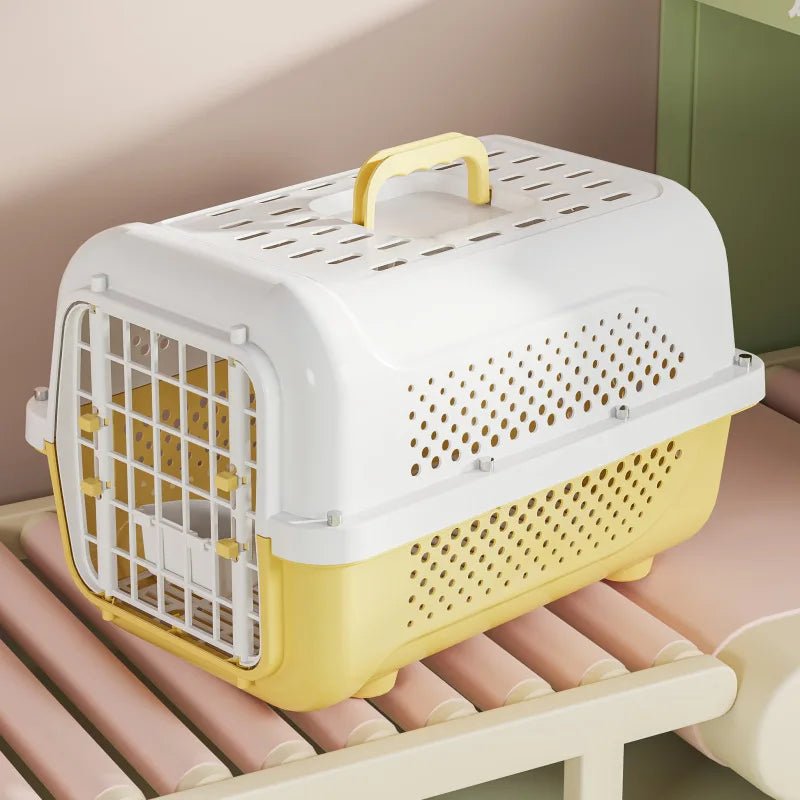 Cage Pour Chat - PetFlightCase™ - Jaune - Le royaume des chats