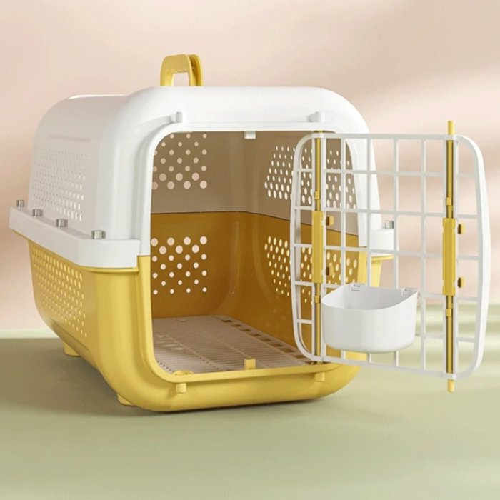 Cage Pour Chat - PetFlightCase™ - Jaune - Le royaume des chats