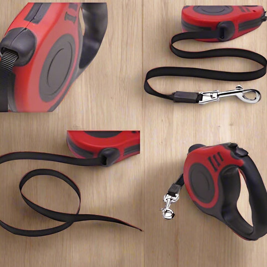 Laisse Rétractable - CatRetractablLeash™ - Rouge - Le royaume des chats